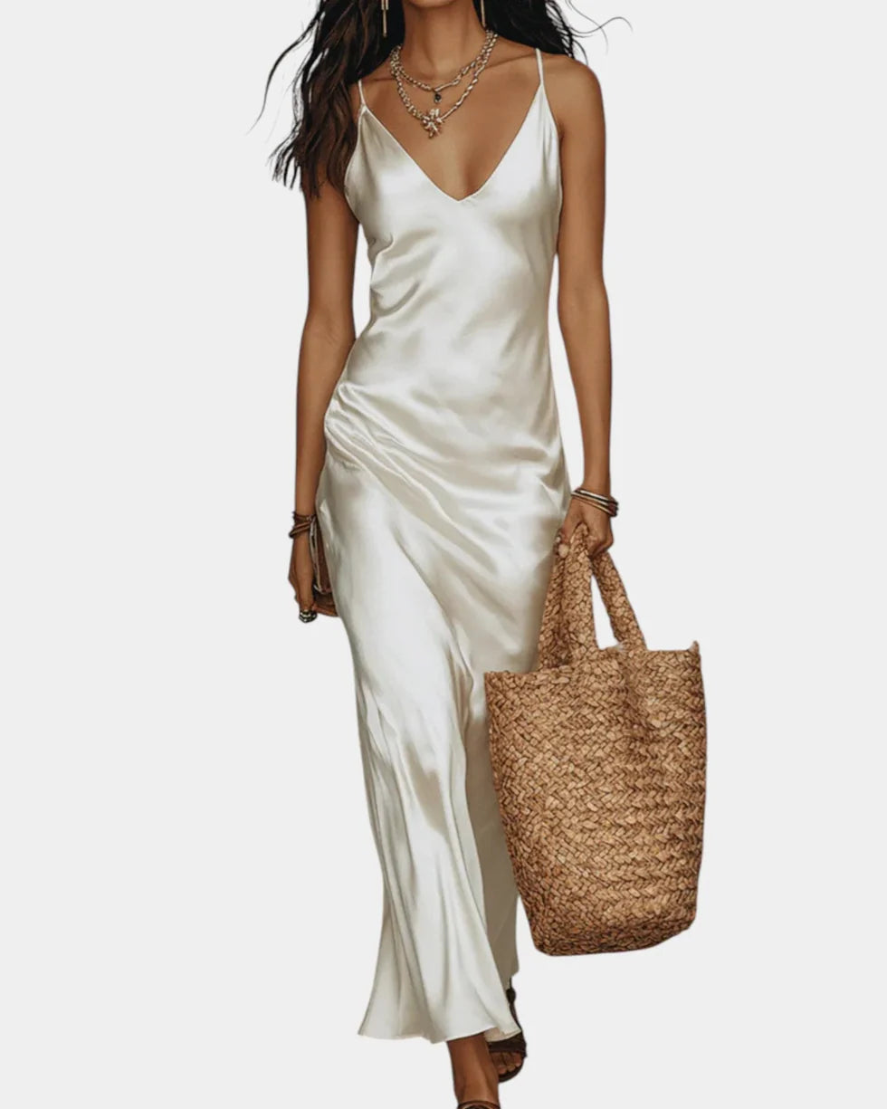 Completo Midi Satin & Knit