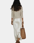 Completo Midi Satin & Knit